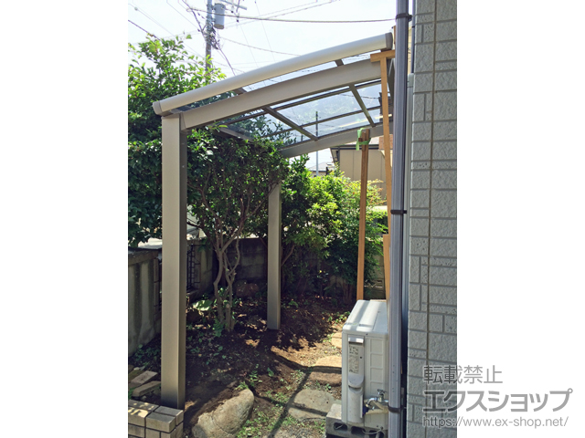 神奈川県相模原市ののサイクルポート・駐輪場 ネスカRミニ (ラウンドスタイル) 積雪〜20cm対応 施工例