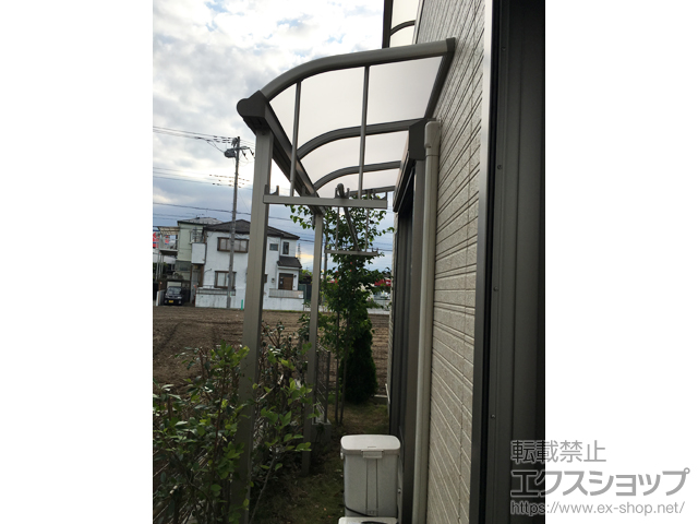 埼玉県草加市ののテラス屋根 プレシオステラス R型 テラスタイプ 単体 積雪〜20cm対応 施工例