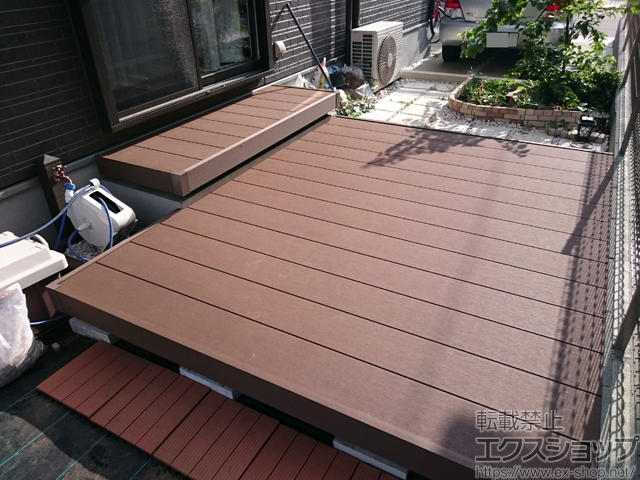 東京都小平市ののウッドデッキ マージウッドデッキ 施工例