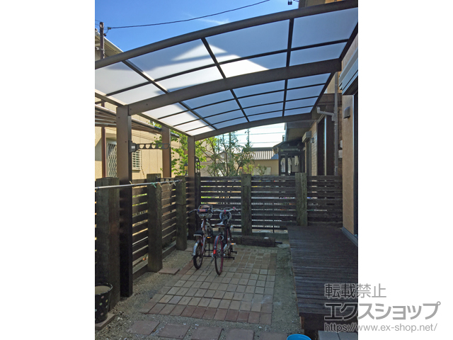 愛知県豊橋市ののカーポート プレシオスポート 積雪〜20cm対応 施工例