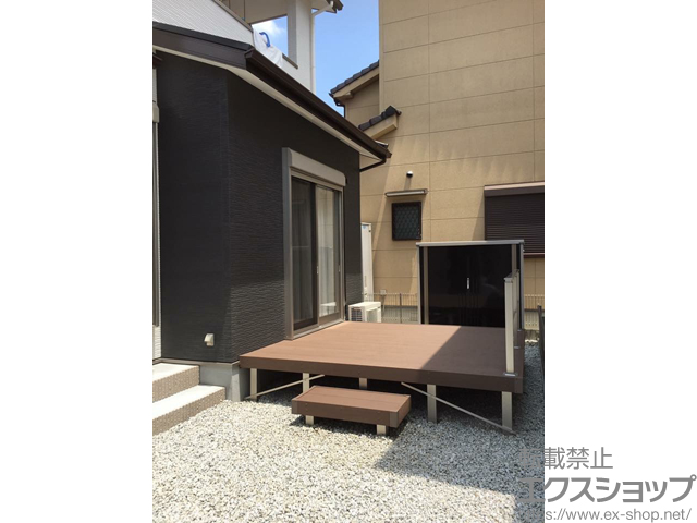 奈良県天理市ののウッドデッキ リウッドデッキ 200 施工例