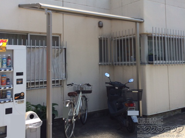 愛媛県松山市ののテラス屋根 プレシオステラス F型 テラスタイプ 単体 積雪〜20cm対応 施工例