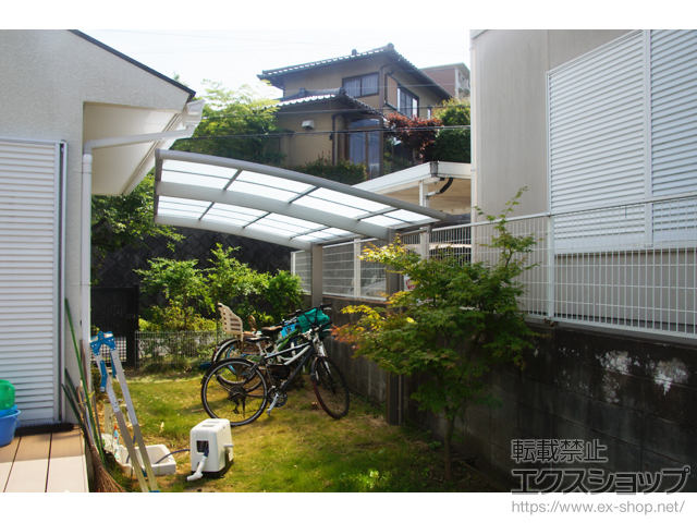 福岡県福岡市ののカーポート ネスカR (ラウンドスタイル) 積雪〜20cm対応 施工例