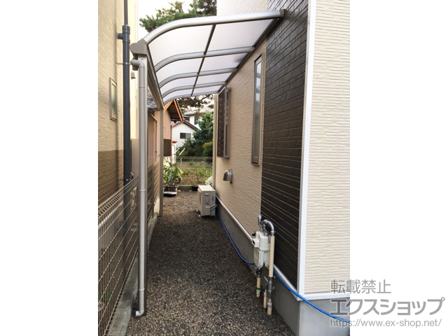 静岡県焼津市ののテラス屋根 プレシオステラス R型 テラスタイプ 単体 積雪〜20cm対応 施工例