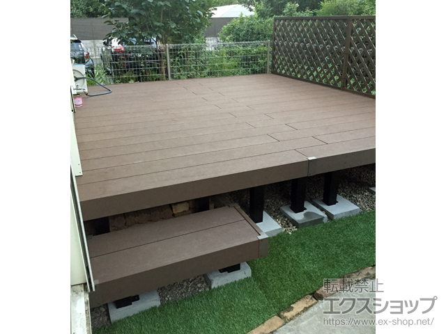 東京都小平市ののウッドデッキ リウッドデッキ 200 施工例