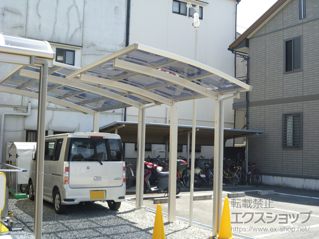 大阪府東大阪市ののサイクルポート・駐輪場 レイナポートグランミニ 積雪〜20cm対応 施工例