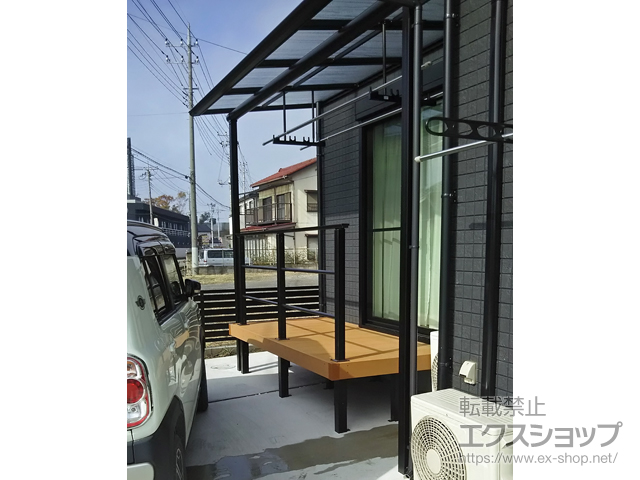 群馬県藤岡市ののウッドデッキ リウッドデッキ 200 施工例