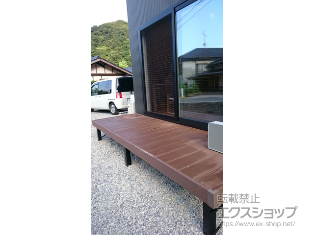 熊本県天草市ののウッドデッキ マージウッドデッキ 施工例