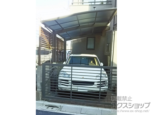 東京都中野区ののカーポート フーゴR (ラウンドスタイル) 積雪〜20cm対応 施工例