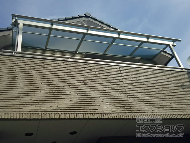 岡山県岡山市ののバルコニー・ベランダ屋根 ヴェクターテラス R型 屋根タイプ 単体 積雪〜20cm対応 施工例