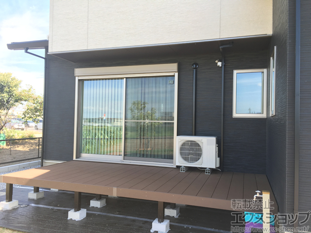 愛知県安城市ののウッドデッキ リウッドデッキ 200 施工例