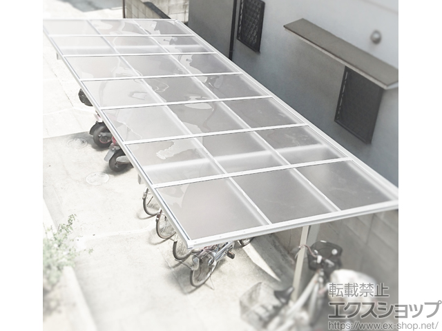 大阪府柏原市ののサイクルポート・駐輪場 エフルージュグランミニ 積雪〜20cm対応 施工例