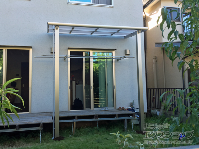 神奈川県横浜市ののテラス屋根 エフルージュグランZERO テラスタイプ 積雪〜20cm対応 施工例