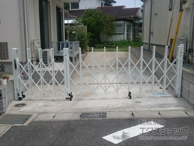 千葉県千葉市ののカーゲート トリップゲート RB型 ノンレール 片開き親子 40DO(13S+27T) 施工例