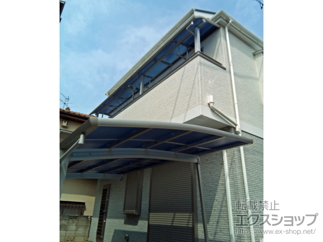 東京都西東京市ののバルコニー・ベランダ屋根 ヴェクターテラス R型 屋根タイプ 連棟 積雪〜20cm対応 施工例