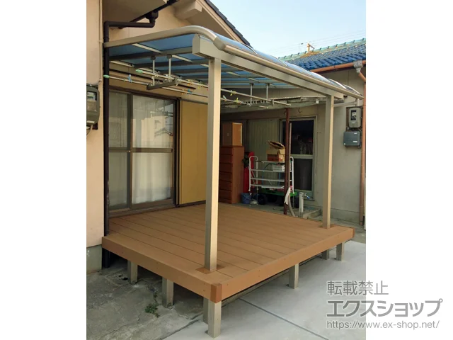 兵庫県明石市のYKKAPのウッドデッキ リウッドデッキ 200 施工例