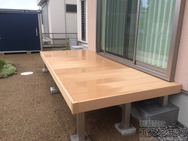 静岡県浜松市ののウッドデッキ リウッドデッキ 200 施工例
