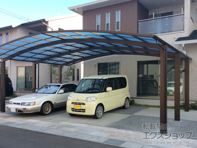山口県下関市ののカーポート レイナトリプルポートグラン　積雪〜20cm対応 施工例