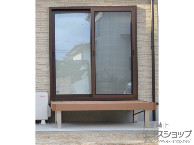 福島県福島市ののウッドデッキ マージウッドデッキ 施工例