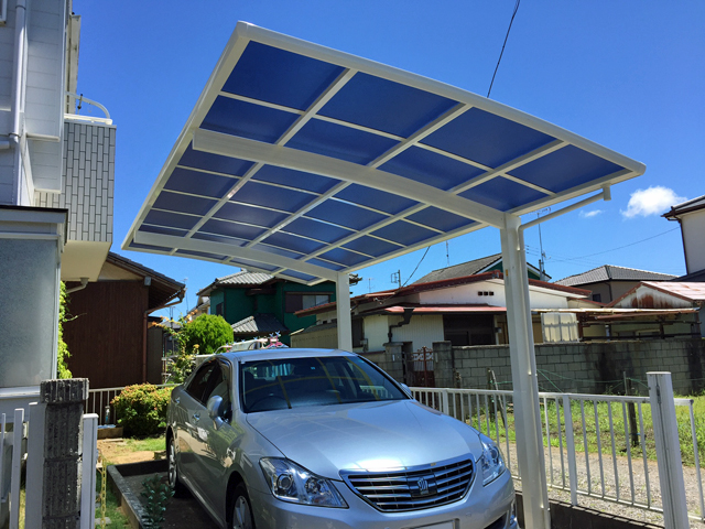 千葉県茂原市ののカーポート レイナポートグラン 積雪〜20?対応 施工例