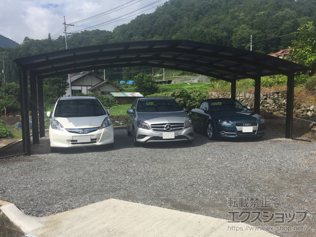 広島県広島市ののカーポート レイナトリプルポートグラン　積雪〜20cm対応 施工例