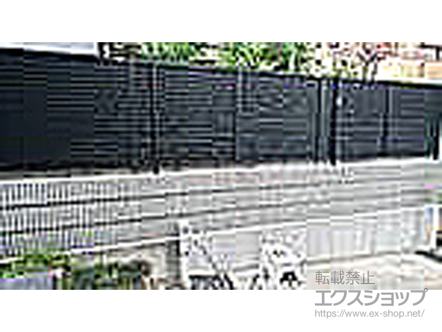 兵庫県尼崎市ののフェンス・柵 プレスタフェンス8型 フリーポールタイプ 施工例