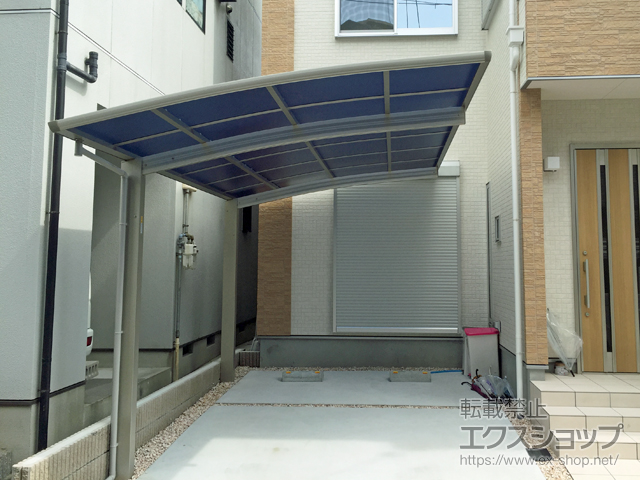 大阪府八尾市ののカーポート プレシオスポート 積雪〜20cm対応 施工例