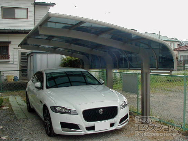 福島県郡山市のLIXIL リクシル（トステム）のカーポート テールポートシグマIII 1500 積雪〜50cm対応 施工例