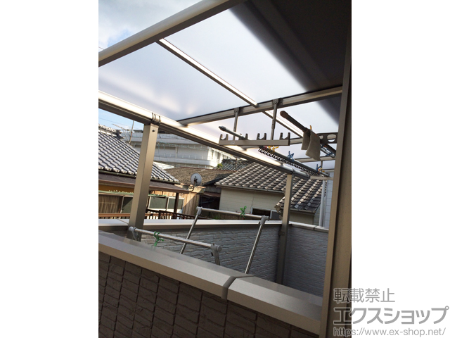 愛媛県宇和島市ののバルコニー・ベランダ屋根 ヴェクターテラス F型 屋根タイプ 単体 積雪〜20cm対応 施工例