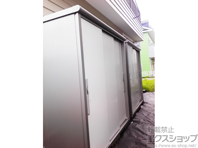 秋田県秋田市のの物置・屋外倉庫 エスモ 一般型 1797×750×1959 ESD-1807AGL-PW 施工例