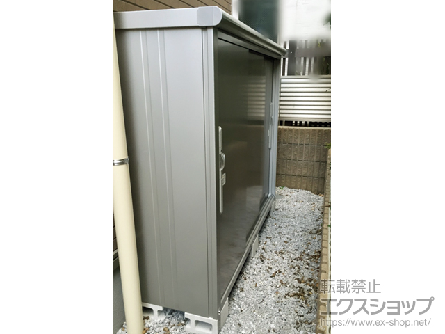 東京都大田区のの物置・屋外倉庫 エスモ 一般型 1797×520×1501 ESD-1805EGL-SS 施工例