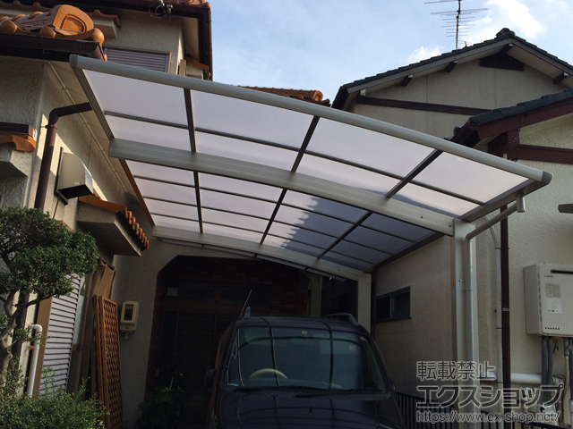 愛知県春日井市ののカーポート プレシオスポート 積雪〜20cm対応 施工例