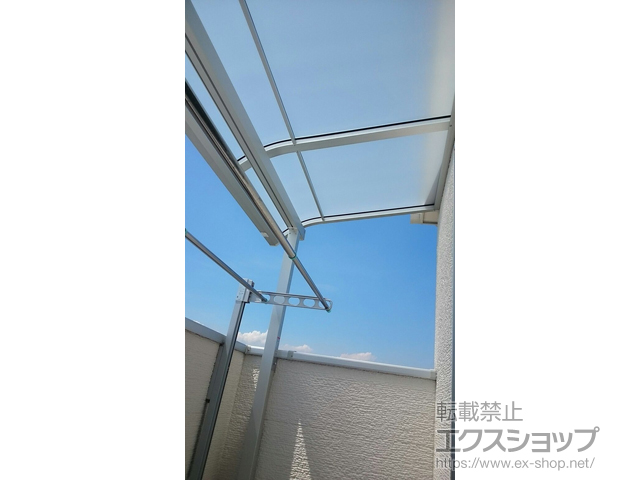 神奈川県横浜市ののバルコニー・ベランダ屋根 スピーネ R型 屋根タイプ 単体 積雪〜20cm対応 施工例