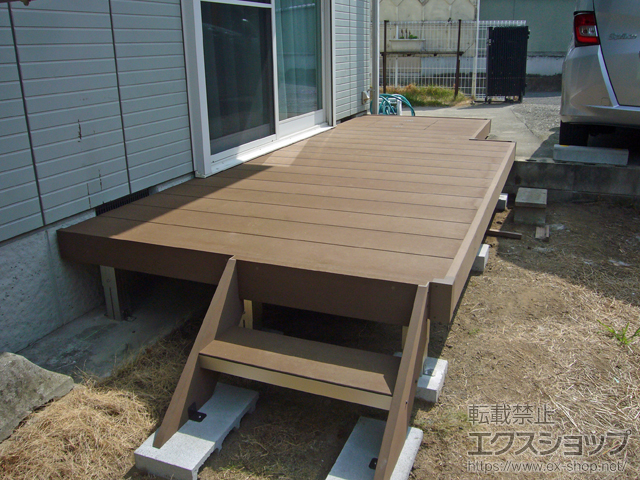 大阪府東大阪市ののウッドデッキ リウッドデッキ 200 施工例