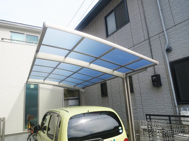 東京都江戸川区ののカーポート ネスカR (ラウンドスタイル) 積雪〜20cm対応 施工例