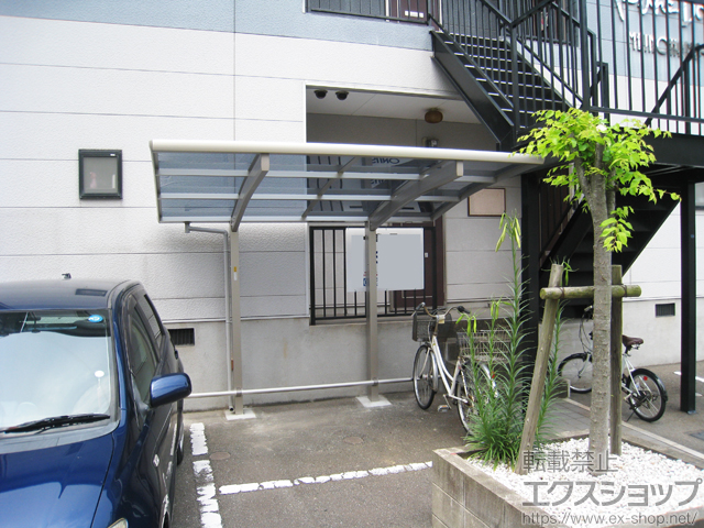 福岡県福岡市ののサイクルポート・駐輪場 プレシオスポート ミニ 積雪〜20cm対応 施工例