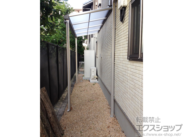 山口県山口市ののテラス屋根 プレシオステラス F型 テラスタイプ 単体 積雪〜20cm対応 施工例