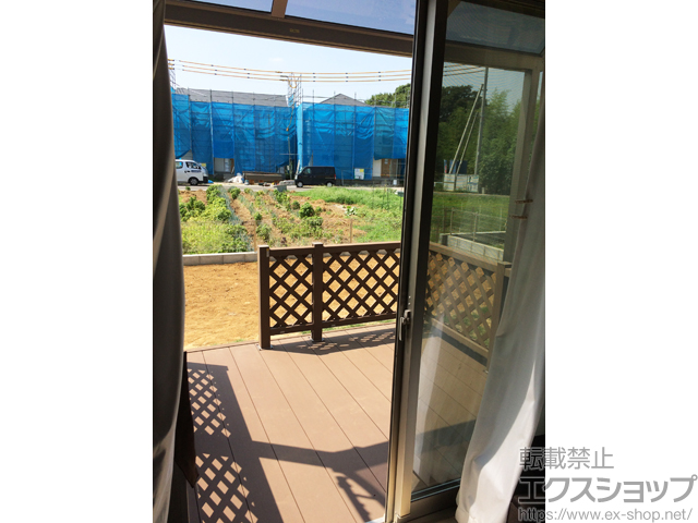 埼玉県東松山市ののウッドデッキ マージウッドデッキ 施工例