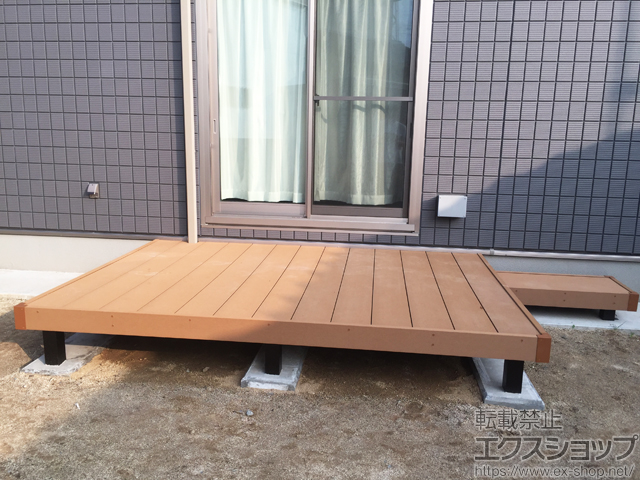 茨城県日立市ののウッドデッキ リウッドデッキ 200 施工例