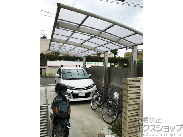 神奈川県横浜市ののカーポート レイナポートグラン 延長　積雪〜20cm対応 施工例