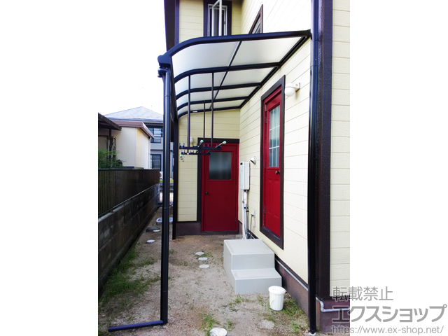 広島県東広島市ののテラス屋根 プレシオステラス R型 テラスタイプ 単体 積雪〜20cm対応 施工例