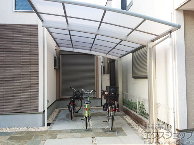 大阪府東大阪市ののカーポート プレシオスポート 積雪〜20cm対応 施工例