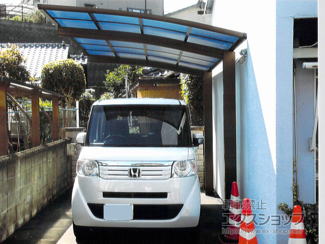 福岡県大牟田市ののカーポート プレシオスポート 積雪〜20cm対応 施工例