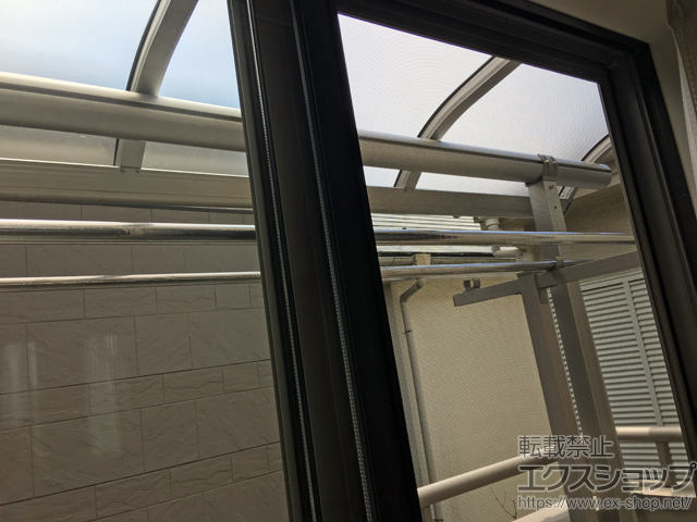 東京都西東京市ののバルコニー・ベランダ屋根 プレシオステラス R型 屋根タイプ 単体 積雪〜20cm対応 施工例