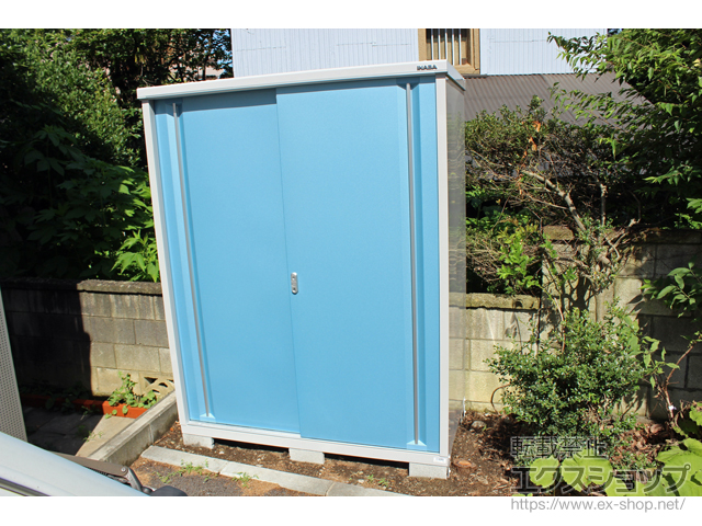 神奈川県横浜市のの物置・屋外倉庫 シンプリー 一般型 1520×755×1903 MJX-157E-AB 施工例