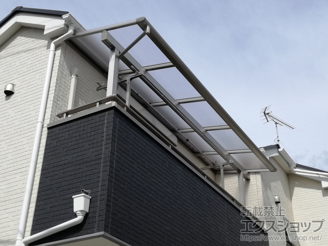 東京都練馬区ののバルコニー・ベランダ屋根 ヴェクターテラス F型 屋根タイプ 単体 積雪〜20cm対応 施工例
