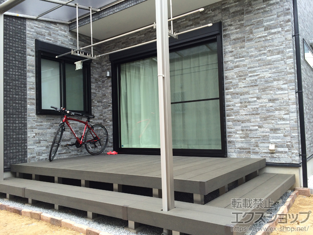 千葉県四街道市ののウッドデッキ リウッドデッキ 200 施工例