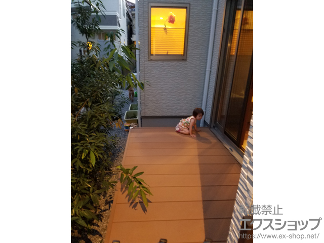 東京都江戸川区ののウッドデッキ マージウッドデッキ 施工例