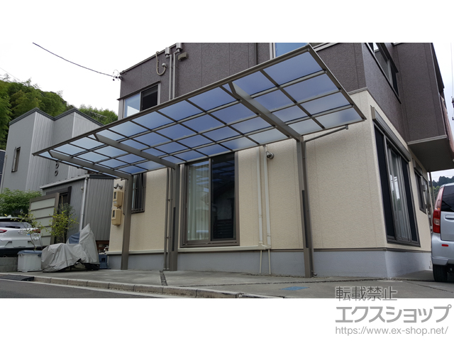 静岡県静岡市ののカーポート ネスカF (フラットスタイル) 延長　積雪〜20cm対応 施工例