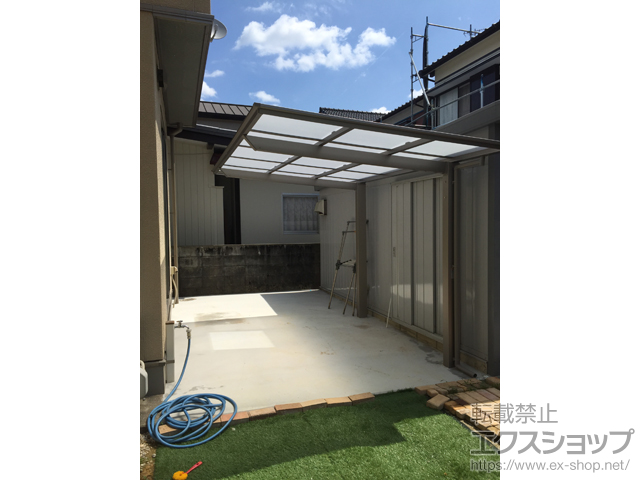 高知県高知市ののテラス屋根 フーゴF 独立テラスタイプ 単体 積雪〜20cm対応 施工例